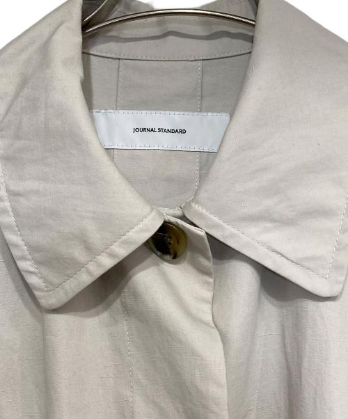 JOURNAL STANDARD NEU（ジャーナルスタンダードニュウ）JOURNAL STANDARD NEU (ジャーナルスタンダードニュウ) ハイカウントワイドステンカラーコート ベージュ サイズ:Fの古着・服飾アイテム