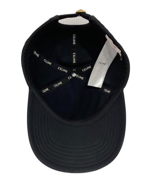 CELINE（セリーヌ）CELINE (セリーヌ) トリオンフ キャップ アイボリー×ネイビーの古着・服飾アイテム