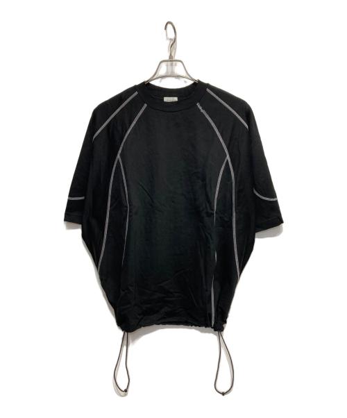 CLESSTE（クレスト）CLESSTE (クレスト) FUTURE T-SHIRT WITH DRAWSTRINGS ブラック サイズ:記載無しの古着・服飾アイテム