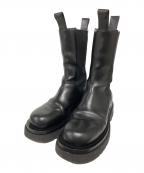 BOTTEGA VENETAボッテガベネタ）の古着「サイドゴアラグブーツ」｜ブラック