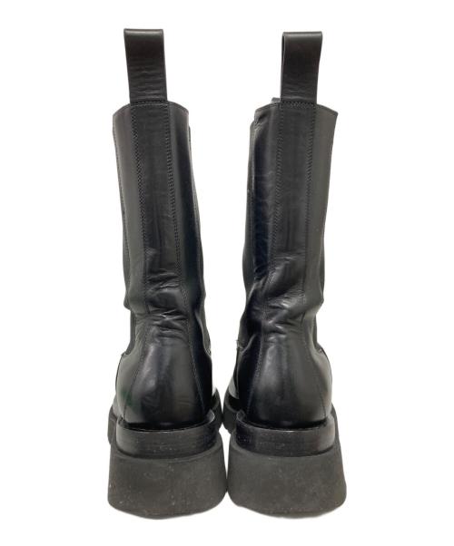 BOTTEGA VENETA（ボッテガベネタ）BOTTEGA VENETA (ボッテガベネタ) サイドゴアラグブーツ ブラック サイズ:37の古着・服飾アイテム