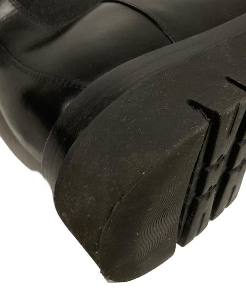 BOTTEGA VENETA（ボッテガベネタ）BOTTEGA VENETA (ボッテガベネタ) サイドゴアラグブーツ ブラック サイズ:37の古着・服飾アイテム