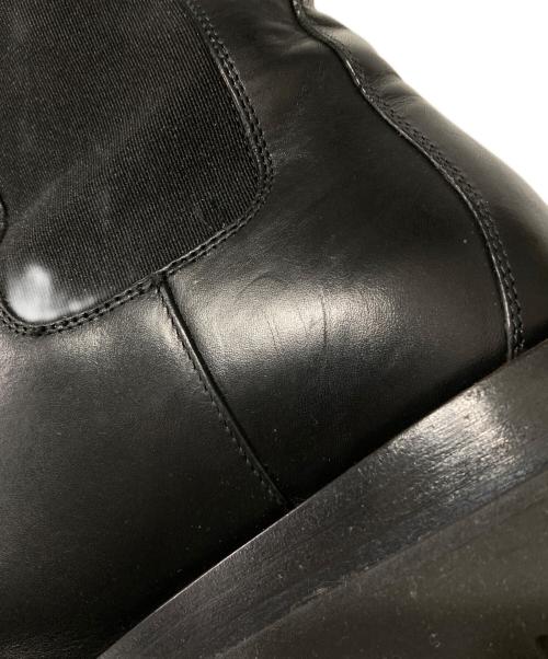 BOTTEGA VENETA（ボッテガベネタ）BOTTEGA VENETA (ボッテガベネタ) サイドゴアラグブーツ ブラック サイズ:37の古着・服飾アイテム