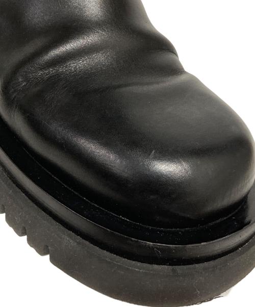 BOTTEGA VENETA（ボッテガベネタ）BOTTEGA VENETA (ボッテガベネタ) サイドゴアラグブーツ ブラック サイズ:37の古着・服飾アイテム