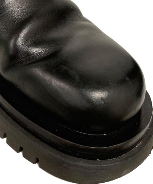 BOTTEGA VENETA（ボッテガベネタ）BOTTEGA VENETA (ボッテガベネタ) サイドゴアラグブーツ ブラック サイズ:37の古着・服飾アイテム