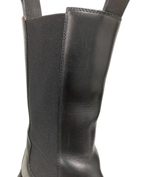 BOTTEGA VENETA（ボッテガベネタ）BOTTEGA VENETA (ボッテガベネタ) サイドゴアラグブーツ ブラック サイズ:37の古着・服飾アイテム