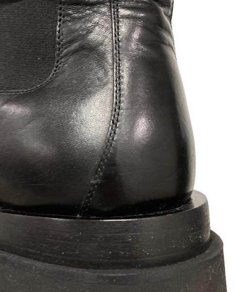 BOTTEGA VENETA（ボッテガベネタ）BOTTEGA VENETA (ボッテガベネタ) サイドゴアラグブーツ ブラック サイズ:37の古着・服飾アイテム