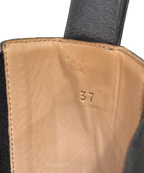 BOTTEGA VENETA（ボッテガベネタ）BOTTEGA VENETA (ボッテガベネタ) サイドゴアラグブーツ ブラック サイズ:37の古着・服飾アイテム
