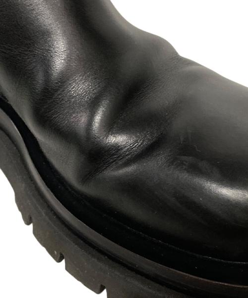 BOTTEGA VENETA（ボッテガベネタ）BOTTEGA VENETA (ボッテガベネタ) サイドゴアラグブーツ ブラック サイズ:37の古着・服飾アイテム