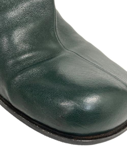BOTTEGA VENETA（ボッテガベネタ）BOTTEGA VENETA (ボッテガベネタ) ショートレザーブーツ オリーブ サイズ:36の古着・服飾アイテム