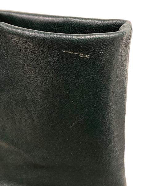 BOTTEGA VENETA（ボッテガベネタ）BOTTEGA VENETA (ボッテガベネタ) ショートレザーブーツ オリーブ サイズ:36の古着・服飾アイテム