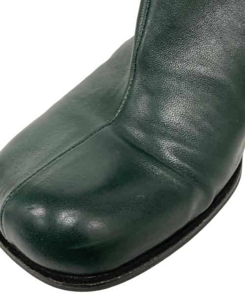 BOTTEGA VENETA（ボッテガベネタ）BOTTEGA VENETA (ボッテガベネタ) ショートレザーブーツ オリーブ サイズ:36の古着・服飾アイテム