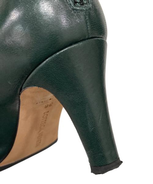 BOTTEGA VENETA（ボッテガベネタ）BOTTEGA VENETA (ボッテガベネタ) ショートレザーブーツ オリーブ サイズ:36の古着・服飾アイテム