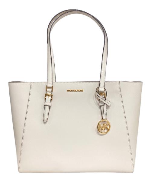MICHAEL KORS（マイケル・コース）MICHAEL KORS (マイケル・コース) CHARLOTTE 3 IN 1 トート ラージ ホワイトの古着・服飾アイテム