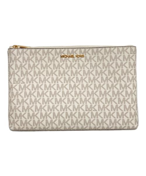 MICHAEL KORS（マイケル・コース）MICHAEL KORS (マイケル・コース) CHARLOTTE 3 IN 1 トート ラージ ホワイトの古着・服飾アイテム