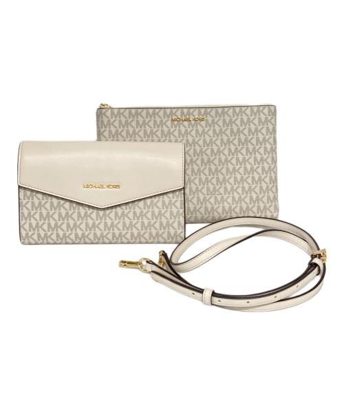 MICHAEL KORS（マイケル・コース）MICHAEL KORS (マイケル・コース) CHARLOTTE 3 IN 1 トート ラージ ホワイトの古着・服飾アイテム