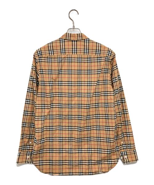 BURBERRY（バーバリー）BURBERRY (バーバリー) ノバチェックロングスリーブシャツ レッド×ベージュ サイズ:Mの古着・服飾アイテム