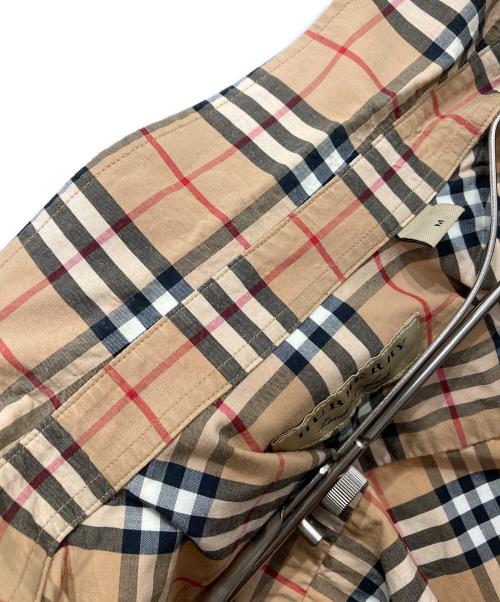 BURBERRY（バーバリー）BURBERRY (バーバリー) ノバチェックロングスリーブシャツ レッド×ベージュ サイズ:Mの古着・服飾アイテム