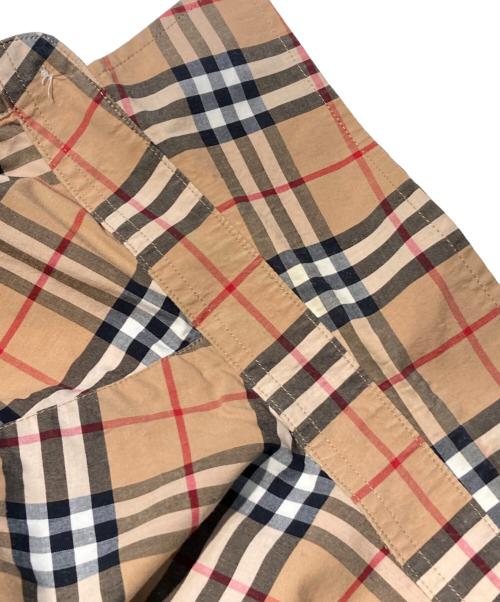 BURBERRY（バーバリー）BURBERRY (バーバリー) ノバチェックロングスリーブシャツ レッド×ベージュ サイズ:Mの古着・服飾アイテム