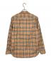 BURBERRY (バーバリー) ノバチェックロングスリーブシャツ レッド×ベージュ サイズ:M：14000円