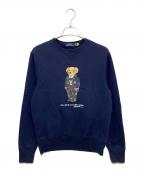 POLO RALPH LAURENポロ・ラルフローレン）の古着「ポロベア―スウェット」｜ネイビー