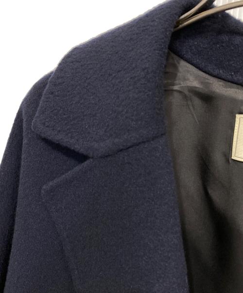 ebure（エブール）ebure (エブール) Ron Herman (ロンハーマン) メルトンウール ダブルボタン コート ネイビー サイズ:36の古着・服飾アイテム