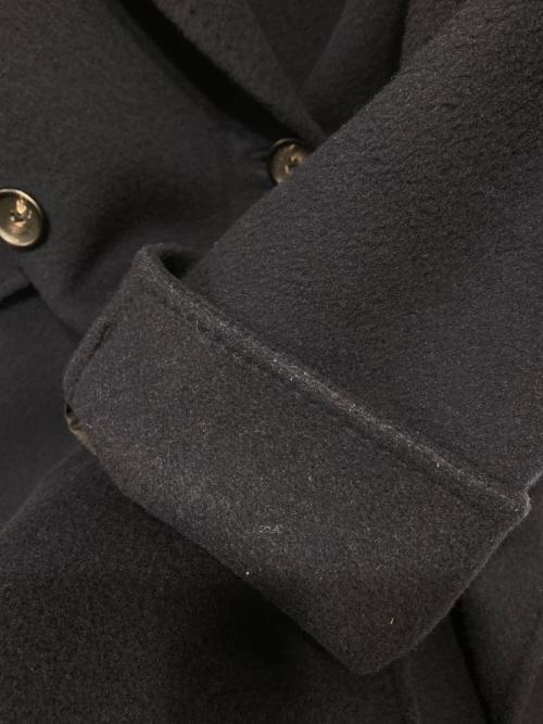 ebure（エブール）ebure (エブール) Ron Herman (ロンハーマン) メルトンウール ダブルボタン コート ネイビー サイズ:36の古着・服飾アイテム