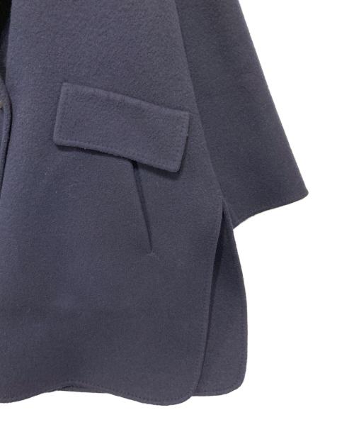 ebure（エブール）ebure (エブール) Ron Herman (ロンハーマン) メルトンウール ダブルボタン コート ネイビー サイズ:36の古着・服飾アイテム