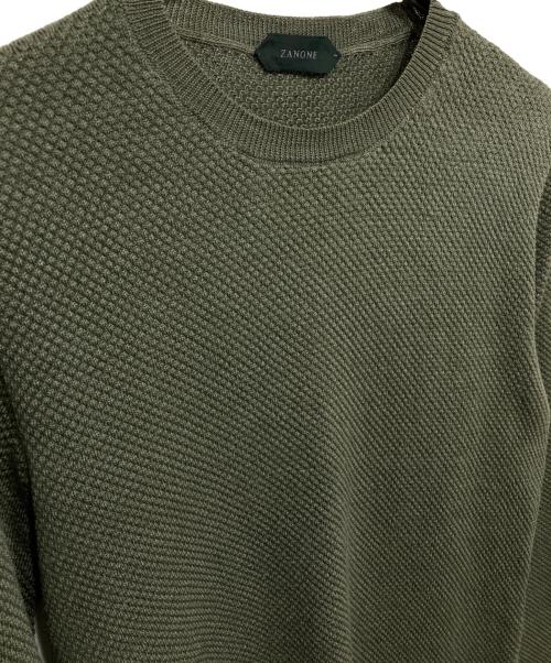 Zanone（ザノーネ）Zanone (ザノーネ) クルーネックニット グリーン サイズ:48の古着・服飾アイテム