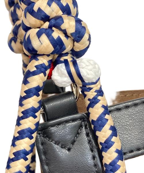 ear PAPILLONNER（イアパピヨネ）ear PAPILLONNER (イアパピヨネ) MTAミックストートバッグ ブラウンの古着・服飾アイテム