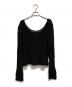 CELINE (セリーヌ) ビスコースUネックニット ブラック サイズ:44：12000円