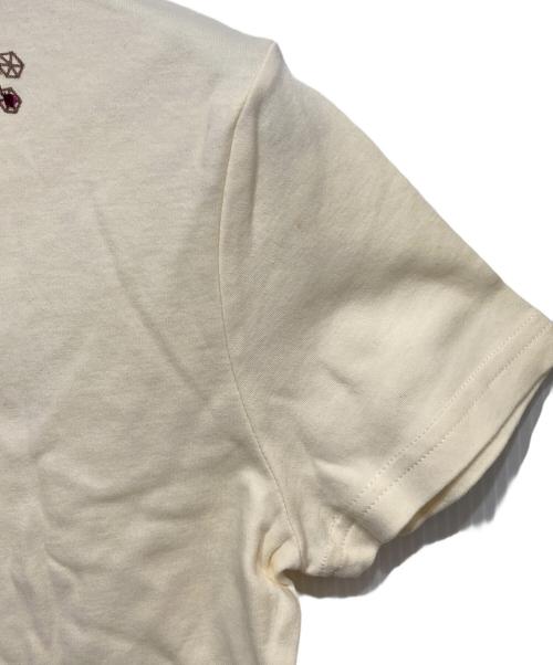 Christian Dior（クリスチャン ディオール）Christian Dior (クリスチャン ディオール) スパンコール刺繍Tシャツ アイボリー サイズ:40の古着・服飾アイテム