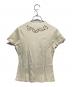 Christian Dior (クリスチャン ディオール) スパンコール刺繍Tシャツ アイボリー サイズ:40：10000円