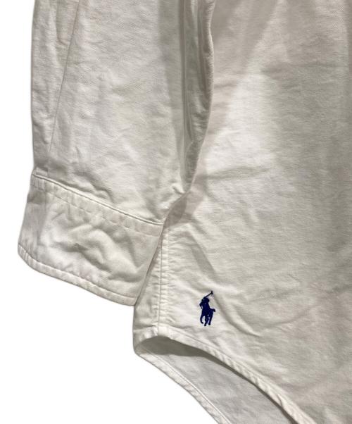 POLO RALPH LAUREN（ポロ・ラルフローレン）POLO RALPH LAUREN (ポロ・ラルフローレン) THE BIG FIT-ロングスリーブシャツ ホワイト サイズ:LGの古着・服飾アイテム