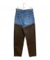 6(ROKU) BEAUTY&YOUTH (ロク ビューティーアンドユース) DOCKING DENIM PANTS ブラウン×インディゴ サイズ:27：18000円