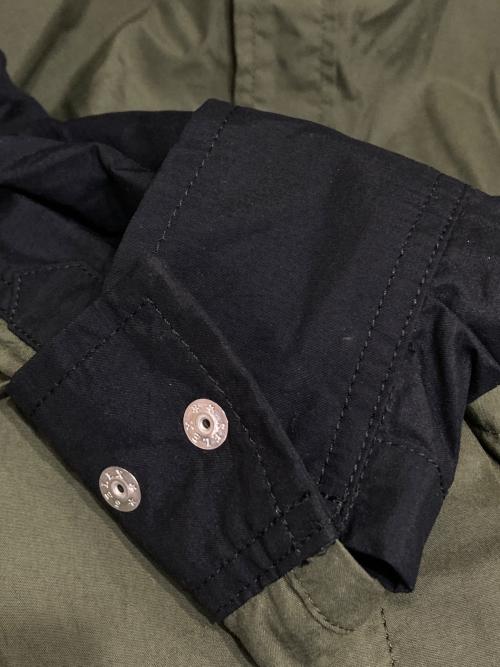 THE NORTH FACE（ザ ノース フェイス）THE NORTH FACE (ザ ノース フェイス) L/S Nuptse Shirt オリーブ×ブラック サイズ:Lの古着・服飾アイテム