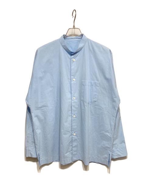 HOMME PLISSE ISSEY MIYAKE（オム プリッセ イッセイ ミヤケ）HOMME PLISSE ISSEY MIYAKE (オム プリッセ イッセイ ミヤケ) STREAMLINE SHIRT ブルー サイズ:3の古着・服飾アイテム