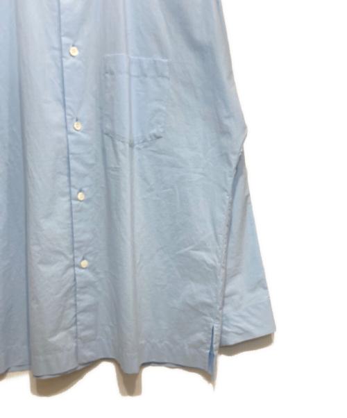 HOMME PLISSE ISSEY MIYAKE（オム プリッセ イッセイ ミヤケ）HOMME PLISSE ISSEY MIYAKE (オム プリッセ イッセイ ミヤケ) STREAMLINE SHIRT ブルー サイズ:3の古着・服飾アイテム