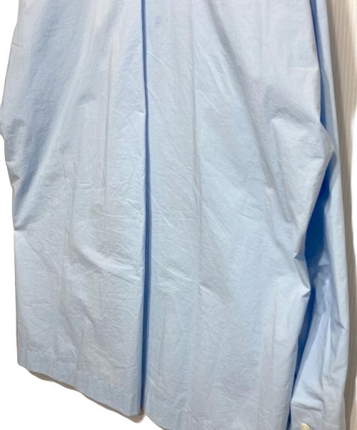 HOMME PLISSE ISSEY MIYAKE（オム プリッセ イッセイ ミヤケ）HOMME PLISSE ISSEY MIYAKE (オム プリッセ イッセイ ミヤケ) STREAMLINE SHIRT ブルー サイズ:3の古着・服飾アイテム