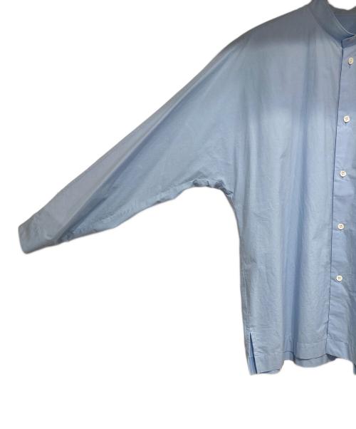 HOMME PLISSE ISSEY MIYAKE（オム プリッセ イッセイ ミヤケ）HOMME PLISSE ISSEY MIYAKE (オム プリッセ イッセイ ミヤケ) STREAMLINE SHIRT ブルー サイズ:3の古着・服飾アイテム