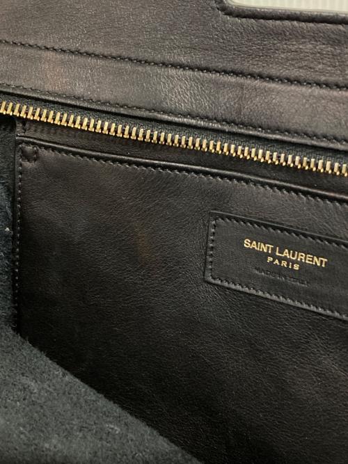 Saint Laurent Paris（サンローランパリ）Saint Laurent Paris (サンローランパリ) ベイビーカバス2WAYバッグ ブラックの古着・服飾アイテム