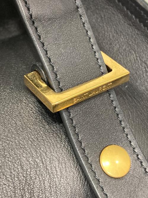 Saint Laurent Paris（サンローランパリ）Saint Laurent Paris (サンローランパリ) ベイビーカバス2WAYバッグ ブラックの古着・服飾アイテム