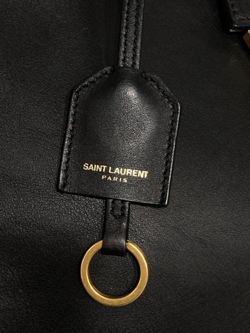 Saint Laurent Paris（サンローランパリ）Saint Laurent Paris (サンローランパリ) ベイビーカバス2WAYバッグ ブラックの古着・服飾アイテム