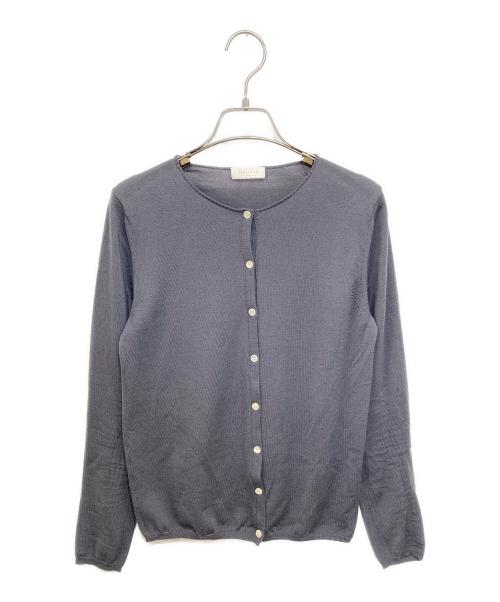 BALLSEY（ボールジィ）BALLSEY (ボールジィ) ファインウール クルーネックカーディガン グレー サイズ:Sの古着・服飾アイテム