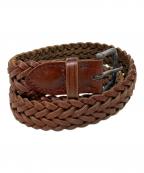 Whitehouse Coxホワイトハウスコックス）の古着「編み込みベルト」｜ブラウン