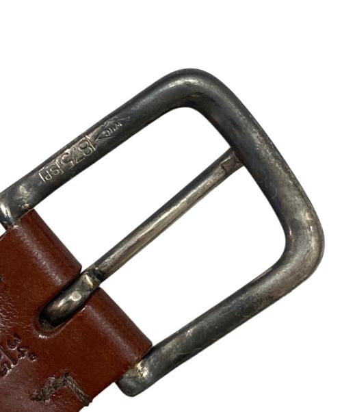 Whitehouse Cox（ホワイトハウスコックス）Whitehouse Cox (ホワイトハウスコックス) 編み込みベルト ブラウン サイズ:34/85の古着・服飾アイテム