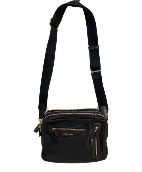 ANYA HINDMARCH（アニヤ・ハインドマーチ）ANYA HINDMARCH (アニヤ・ハインドマーチ) トリプル・ジップ・クロスボディ ブラックの古着・服飾アイテム
