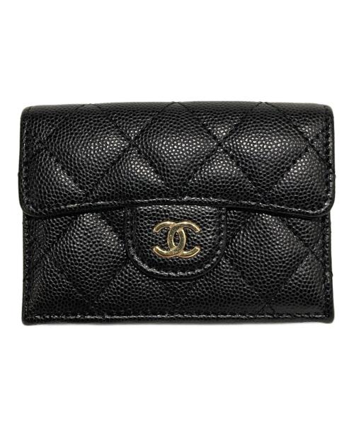 CHANEL（シャネル）CHANEL (シャネル) Classic Small Flap Wallet/クラシック スモール フラップ ウォレット ブラックの古着・服飾アイテム