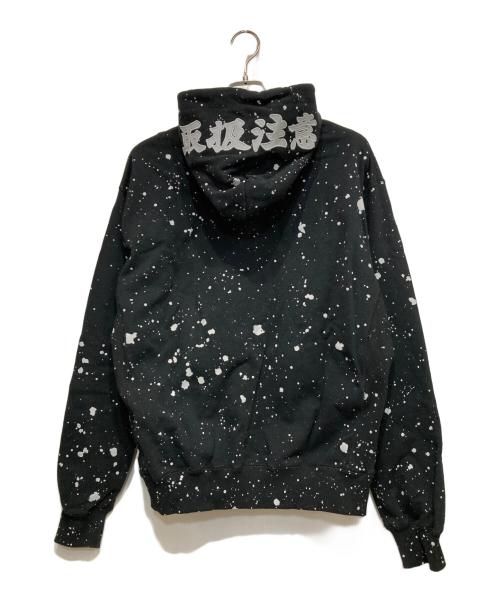 THE BLACK EYE PATCH（ブラックアイパッチ）THE BLACK EYE PATCH (ブラックアイパッチ) 取扱注意パーカー ブラック サイズ:Mの古着・服飾アイテム