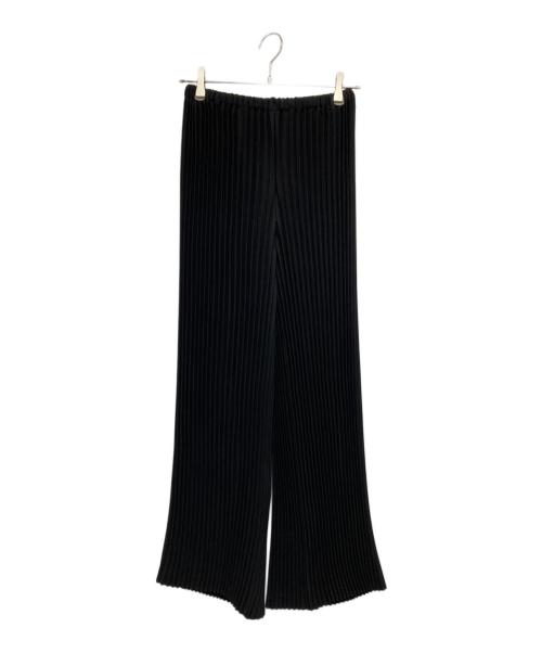 ENFOLD（エンフォルド）ENFOLD (エンフォルド) ライトクロスブラックプリーツワイドパンツ ブラック サイズ:36の古着・服飾アイテム